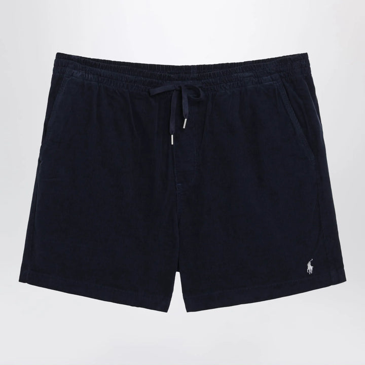 Polo Ralph Lauren - Navy ribbed Classic-Fit shorts Brand Shorts S