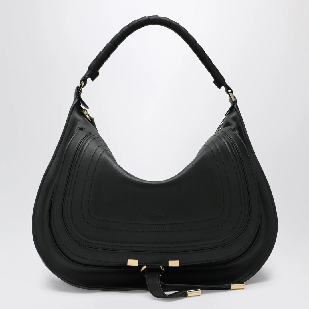 Chloé - Black leather Marcie shoulder bag Brand Shoulder Bag U