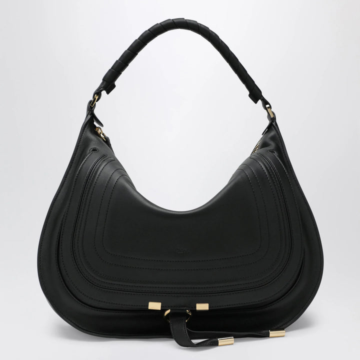 Chloé - Black leather Marcie shoulder bag Brand Shoulder Bag U