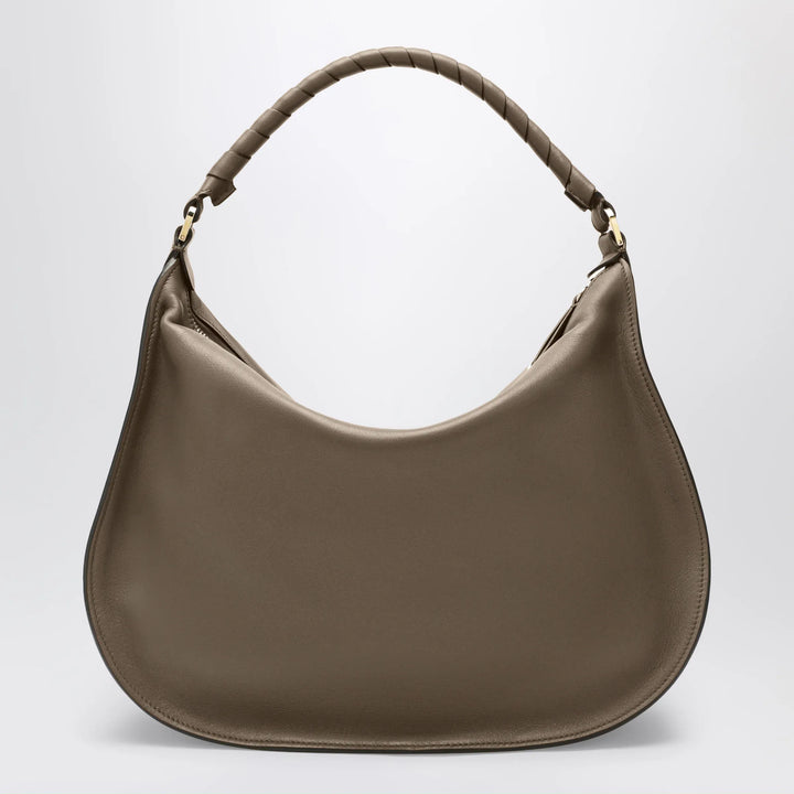 Chloé - Taupe Marcie shoulder bag in leather Brand Shoulder Bag U