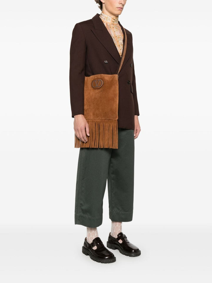 Valentino Garavani Shoulder UNI Valentino Garavani Nellcôte Suede Shoulder Bag With Fringes Valentino Garavani Nellcôte Suede Shoulder Bag With Fringes Brand