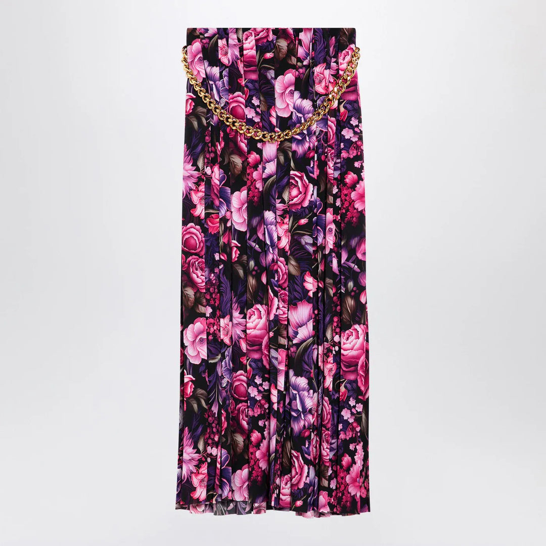 Balenciaga - Long pleated floral skirt Brand Skirts 38  FR