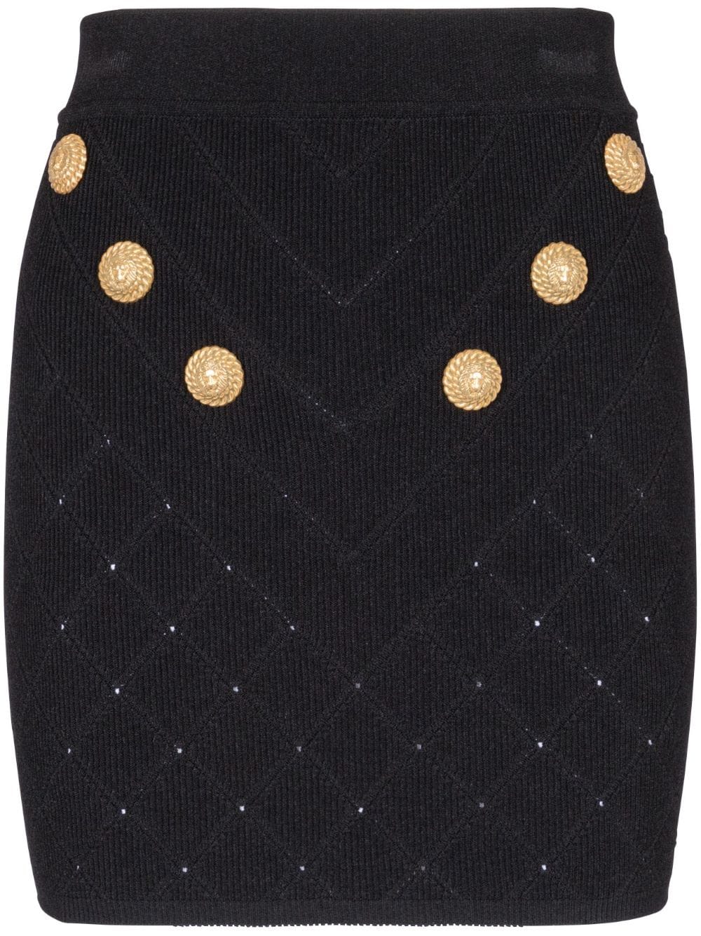 Balmain Skirts 38 Balmain Fine Knit Skirt Balmain Fine Black Knit Skirt Brand