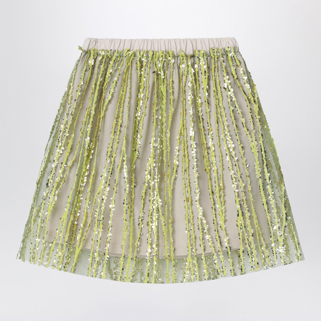 Skirts 8 Douuod - Tulle skirt with lime embroidery Brand