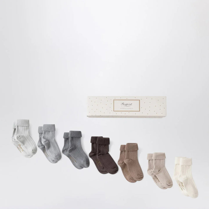 Bonpoint - Sock set Day of the Week Blue North Brand Socks T1