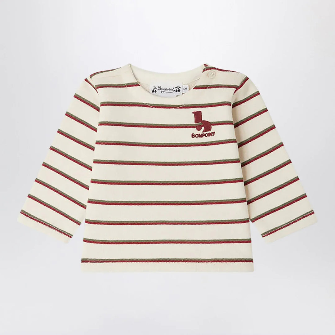 Bonpoint - Tourbillon striped cotton T-shirt Brand T-Shirt 6