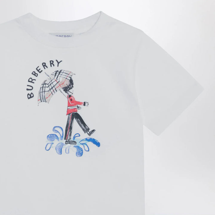 Burberry - White T-shirt with logo print Brand T-shirt 12