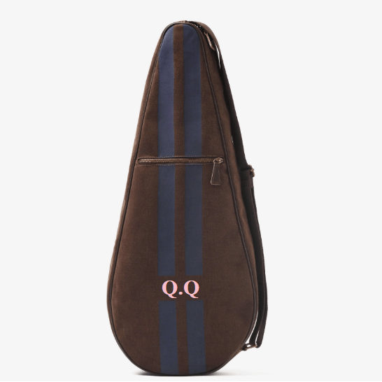 My Style Bags College Tennis Bag - Chocolate/Blue Brand Tennis Bag