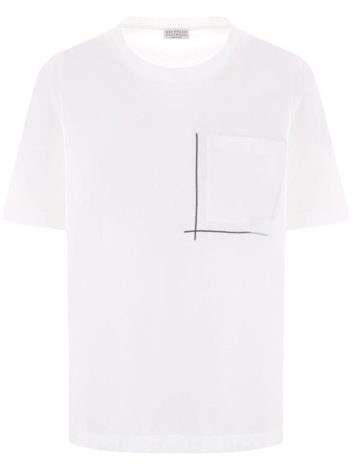 Brunello Cucinelli Topwear S Brunello Cucinelli T-shirts and Polos White Brunello Cucinelli T-shirts and Polos White Brand