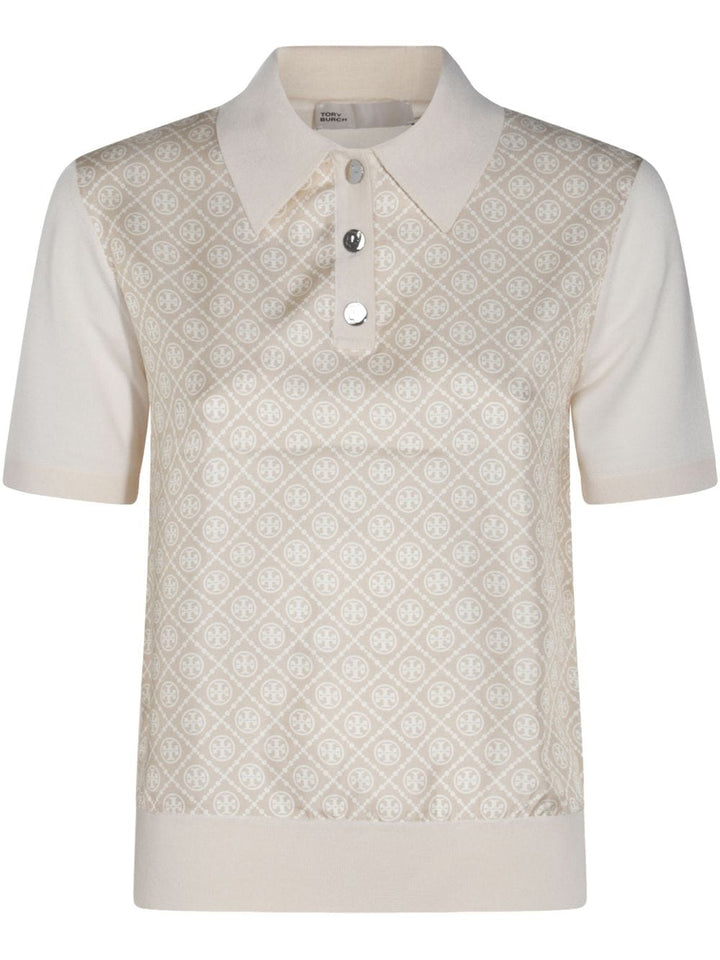 Tory Burch Topwear M Tory Burch T-shirts and Polos Beige Tory Burch T-shirts and Polos Beige Brand