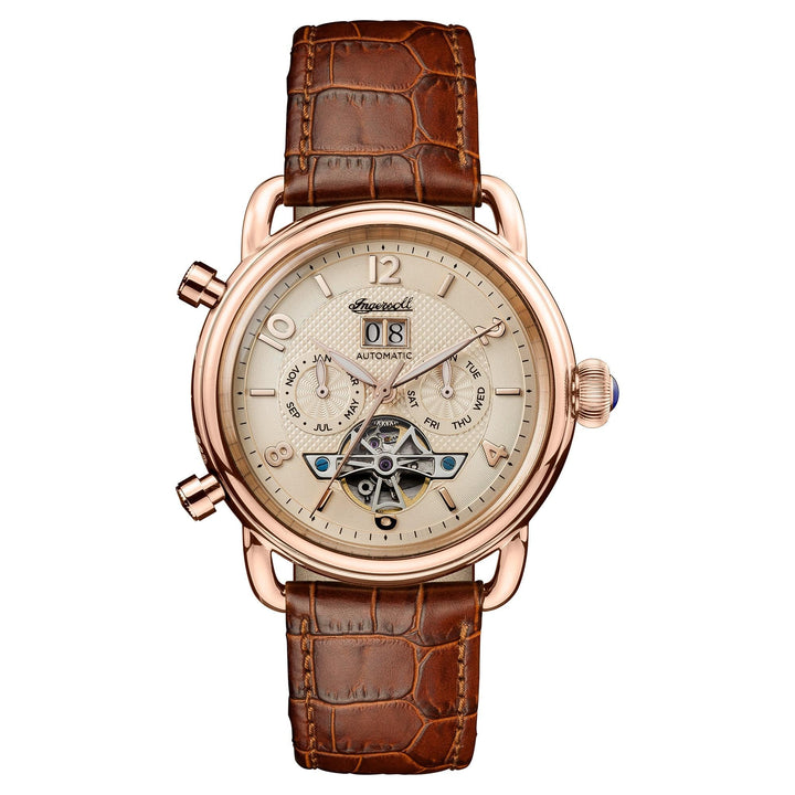 Ingersoll Watch Ingersoll New England Automatic Brown Watch Brand
