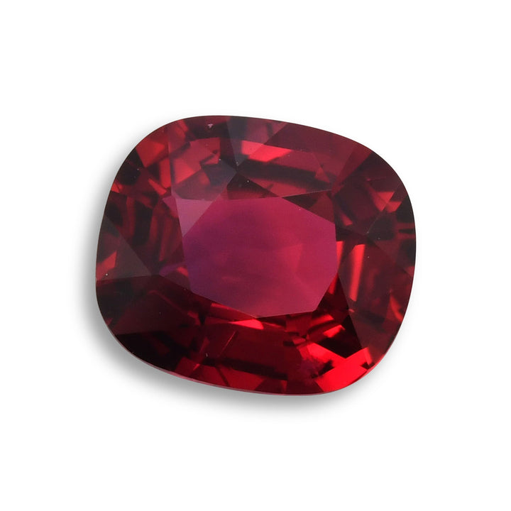 3.18 Carat Red MOZAMBIQUE Cushion Ruby CD No Heat