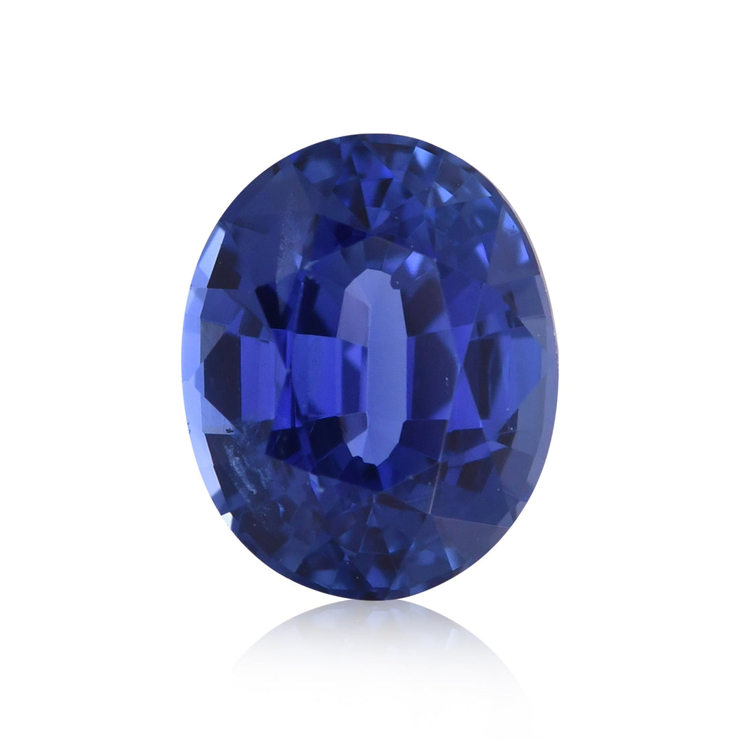 1.88 Carat Blue  Oval Sapphire GIA