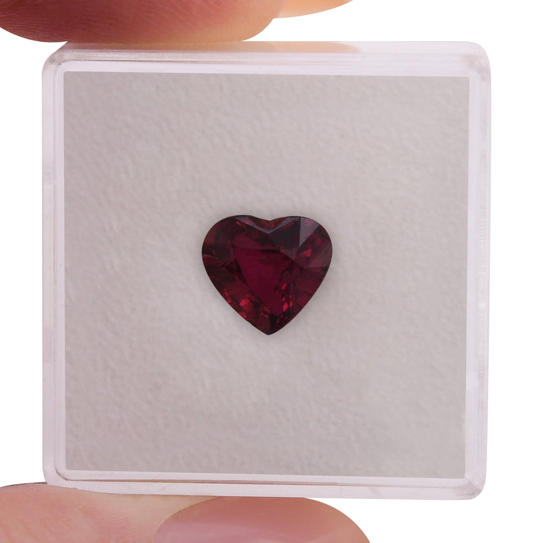 2.08 Carat Red MOZAMBIQUE Heart Ruby CD