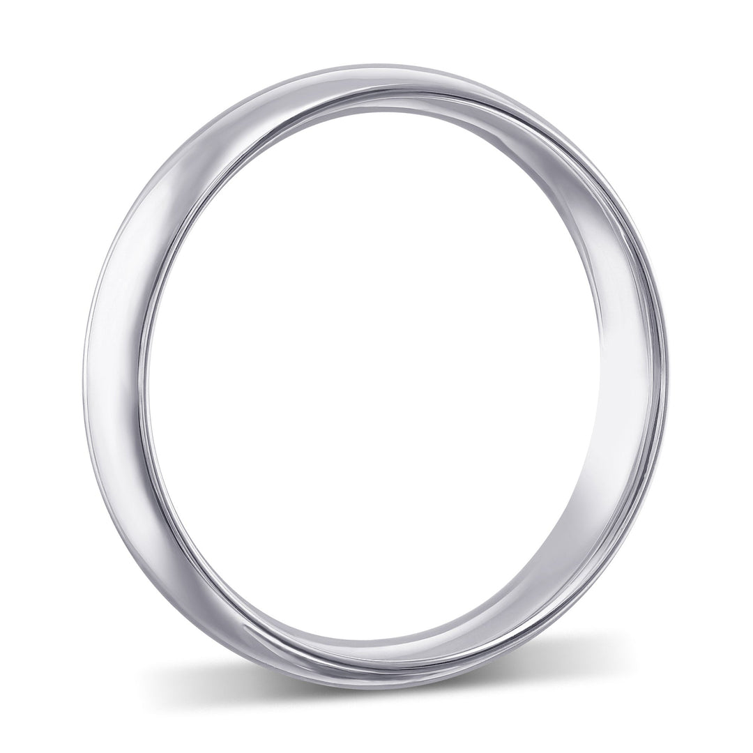 Leibish Comfort Fit Domed Wedding Band