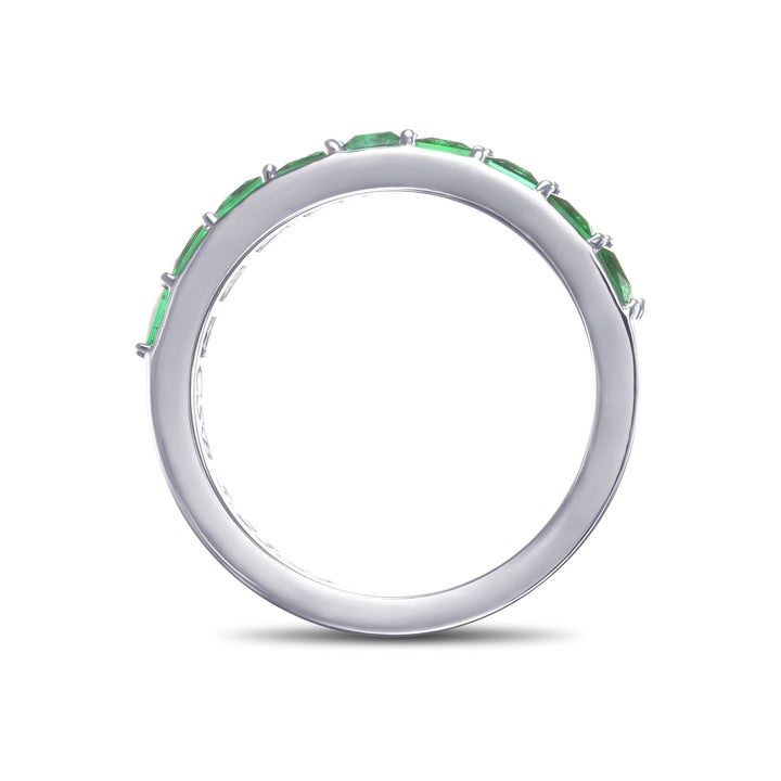 Leibish Emerald Princess Band Ring